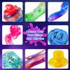 YOPINSAND Galaxy Slime Kit for Girls, DIY Slime Making Kit, Glimmer Crunchy, Butter, Foam, Glow in The Dark Slime with Add-ins, Foam Balls, Charms, Glitters, Party Favors Gift Toys for Kids 3-12 view 2