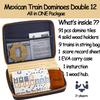 Bucher&Rossini Dominoes Set Double 12 with 4 Racks for Adults Kids, Mexican Train Domino Set Double 12, Mexican Train Dominos (Double 12) view 2