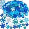 Winlyn 525 Pack Holiday Kids Crafts Winter Christmas Snowflake Crafts Foam Stickers Set Self-Adhesive Glitter Snowflake Stickers Arts and Crafts for Kids Party Favors Classroom Activities Art Projects view 1