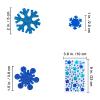 Winlyn 525 Pack Holiday Kids Crafts Winter Christmas Snowflake Crafts Foam Stickers Set Self-Adhesive Glitter Snowflake Stickers Arts and Crafts for Kids Party Favors Classroom Activities Art Projects view 4