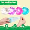1pcs Green Big 2.45 Stress Cube Masonry Ice Squishy Stress Balls-Diamond Malt Sugar Ball-Fidget Toy for Your Best Mellow and Chill-Square Shape Hand Exercise Balls- Age 3 to Adult view 3