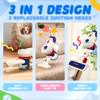 Kids Vacuum That Really Works, SMILESSKIDDO Kids Cleaning Toy Set - 3 in 1 Suction Design & Safe Material Toy Vacuum - Perfect Montessori Pretend Vacuum for Toddlers 3-8 view 2