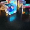 Generic Xuanthang 100 PCS 2.2x2.2x2.15cm Defective DIY X-Cube Prism Cross Dichroic Prism RGB Combiner Splitter for Decoration Physics Science view 2