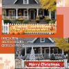 2Pcs Thanksgiving Yard Banner 118" x 19.7" Large Merry Christmas Decor Happy Christmas Thanksgiving Banner Outdoor Thanksgiving Fall Party Banners Decor Christmas Tree Elk Snowflake Hanging Banner view 3