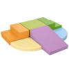 TODIBY 6-Piece Foam Climbing Blocks for Toddlers: Baby Foam Climbing Gym PU Leather Colorful Indoor Toy Building Blocks view 1