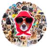 50 PCS Funny Dog Stickers Cute Animal Vinyl Decals for Journaling, Laptop, Scrapbook, Water Bottle, Guitar, Suitcase, Phone, Snowboard Waterproof Gift for Women, Girls, Kids, Adults, Teens view 2