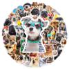 50 PCS Funny Dog Stickers Cute Animal Vinyl Decals for Journaling, Laptop, Scrapbook, Water Bottle, Guitar, Suitcase, Phone, Snowboard Waterproof Gift for Women, Girls, Kids, Adults, Teens view 3