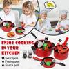 Lehoo Castle Play Kitchen Accessories, Play Pots and Pans Sets for Kids Kitchen, Play Food Sets for Kids, Toddler Cooking Set with Utensils, Toy Foods for Toddlers 3-5, Toys for 3+ Years Old Girls view 2