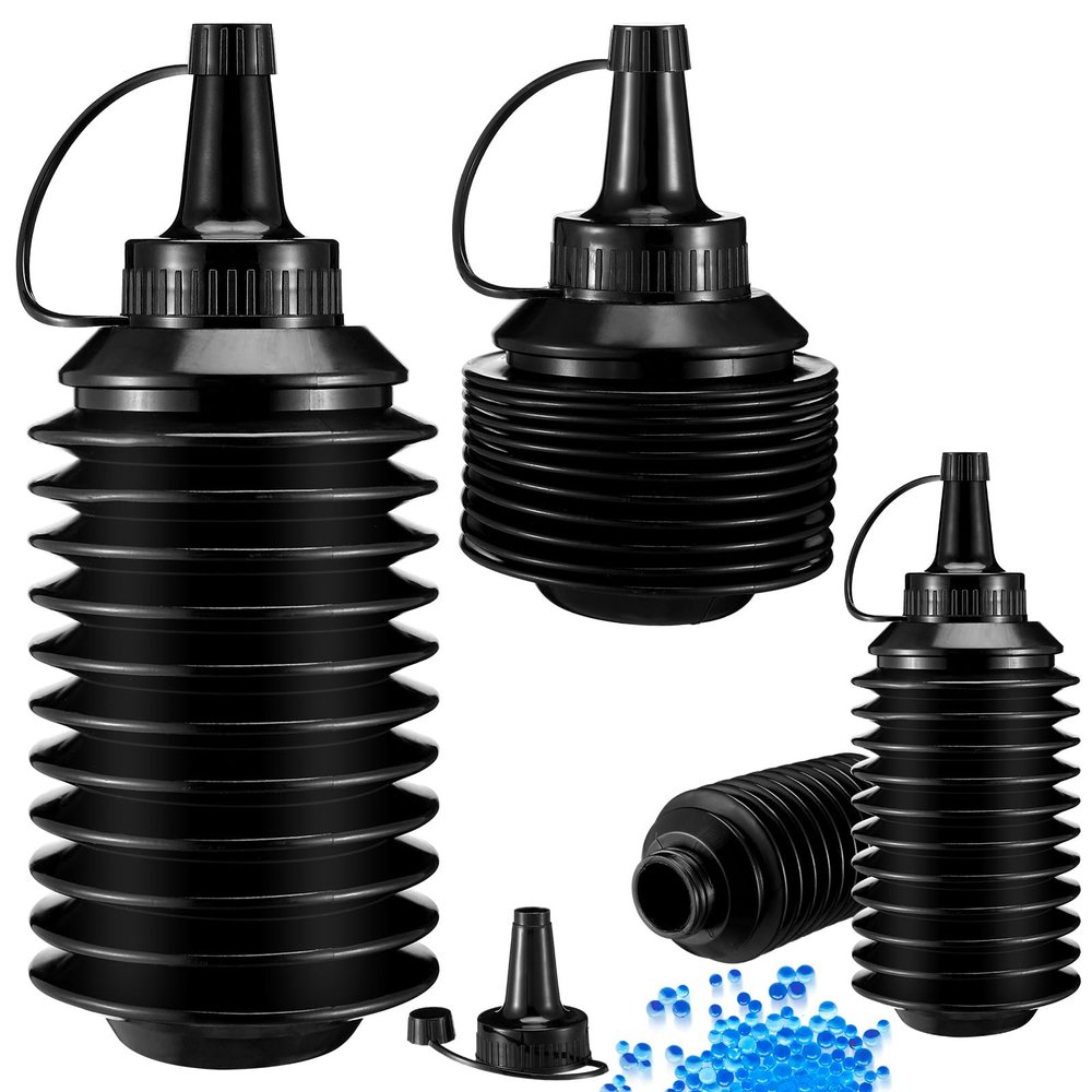 Newtay 4 Pack Bullet Subpackage Bottle Gel Gun Accessories Subpackage Bottle Bullets Beads Refill Ammo Plastic Hopper for Summer Beach Party Outdoor Game