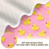 SHJI Baby Blanket Yellow Rubber Duck Pink Swaddle Blanket Cotton Nursery Girls Bed Blankets Boys Crib Blanket for Crib Stroller Nursery 30x40in view 2