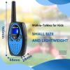 Retevis RT628 Kids Walkie Talkies, Long Range 2 Way Radio 22 Channel, Durable Toy Birthday Gifts for 6-12 Year Old Boys and Girls, Handheld Walkies Talkie for Outside Hiking Camping(Black Blue 1 Pair) view 2