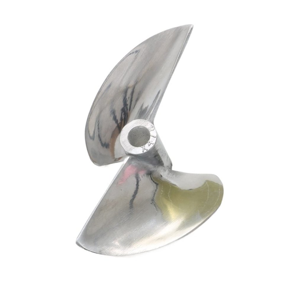 1PCS Marine Aluminum Two-Blade Propeller 678/478 Paddle Outer Dia. 78mm Aperture 6.35mm DIY for 26cc Petrol Boat RC Ship Model(Size:478)