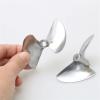 1PCS Marine Aluminum Two-Blade Propeller 678/478 Paddle Outer Dia. 78mm Aperture 6.35mm DIY for 26cc Petrol Boat RC Ship Model(Size:478) view 4