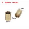 10PCS 4x6/4x8/5x8 Shafting Flange Bushing Servo Shaft Sleeve Bearing Brass Bush Transmission Spare Part for RC Boat Model(Size:F 4x5mm Normal) view 2
