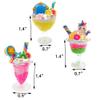 DIY Mini Cream Foods Toy Making Material Kit Kitchen Pretend Play Food Set for Kids Age 8+ Make Your Food (Six Cups Set) view 4