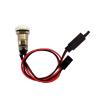 1PCS 12mm Metal Button Self-Locking Waterproof Switch ON/Off Add Silicone Cap with Blue/Red Light for Receiver Power Ship Model(Size:Power Sign-red) view 2