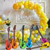 28 Pack Inflatable Guitar Blow up Guitar Bulk Inflatable Fake Party Guitar Prop Inflatable Rock Star Guitars for 80s 90s Themed Carnival Birthday Party Favor, 12 Colors view 3
