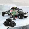 REDSPIDER 1.0 Beadlock Wheels and Tires4pcs 1.0 Crawler Tires for 124 1:18 RC Scale Rock Crawler Car SCX24 FMS FCX24 TRX4M Axial AX24 90081 Gladiator Bronco C10  (Black) view 2