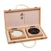 19 x19 Folding Go Game Set Board with and Bamboo Bowls and Imitation Jade Go Pieces view 3