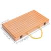 19 x19 Folding Go Game Set Board with and Bamboo Bowls and Imitation Jade Go Pieces view 4