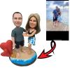 BobbleHeads Figurine Customized Doll,Custom Bobblehead Personalized Wedding Gifts for Couple, Unique Valentine's Custom BobbleHead, Handmade Personalized Sculpture Gift for Couple (Couple 3) view 2