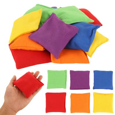 CYEAH 36 Pcs Cornhole Bean Bags for Tossing, 3 x 3 inch Bean Bags for Cornhole Game, 6 Color Durable Nylon Corn Hole Bean Bags, Canvas Toss Bags for Family Party Throwing Game