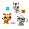 BANDAI Littlest Pet Shop Pack 3 Zoo Pets BF00597 Set of 3 Pets, Accessory, Collector's Card and Virtual Code, Generation 7, Pets #96, #97, #98, Kids 4+ view 2