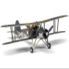 Fairey Swordfish Mk.I Bomber Aircraft No. 833 Squadron of The Fleet Air Arm, HMS Biter, Operation Torch (1942) British Royal Air Force The Aviation Archive Series 1/72 Diecast Model Corgi AA36311 view 3