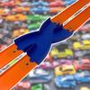 Connector Track Mods Compatible with Hot Wheels Racetracks | Crossover Lane Connectors | Build Epic Racetracks | Made in USA (Criss Cross Connector 3-Pack) view 3