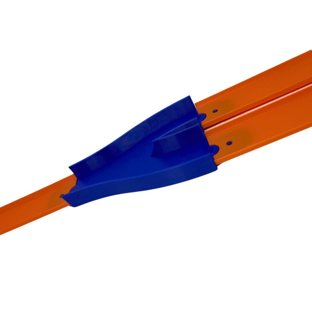 Connector Track Mods Compatible with Hot Wheels Racetracks | Two Lane to One Lane Connectors | Build Epic Racetracks | Made in USA (Parallel Connector 3 Pack)