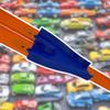 Connector Track Mods Compatible with Hot Wheels Racetracks | Two Lane to One Lane Connectors | Build Epic Racetracks | Made in USA (Parallel Connector 3 Pack) view 3
