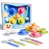 Lollipop Baby Shark Tea Party Playset with 15-Piece Set, Role Play Toys, Mini Kitchen Play for Kids, Play Food Accessories, BPA Free, Great for Gifting, BS20404AZ view 1