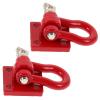 BCOATH 2Pcs Metal Towing Rescue Buckles for Rc Cars Trailer Hooks Easy Installation Enhance Realism for Model Climbing Vehicles Modification Accessories