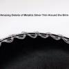 GiftExpress 2 Pack Black Mariachi Sombrero Hat with Silver Trim, Sombrero for Cinco de Mayo, Halloween Costume, Mexican Fiesta Costume view 4