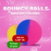 Bouncy Balls - 32mm 1.26 ICY Bounce Balls Bulk - Colorful High Bouncing Balls for Party Favors and Party Bag Filler - Vending Machine Toys for Kids - 24 pcs view 2