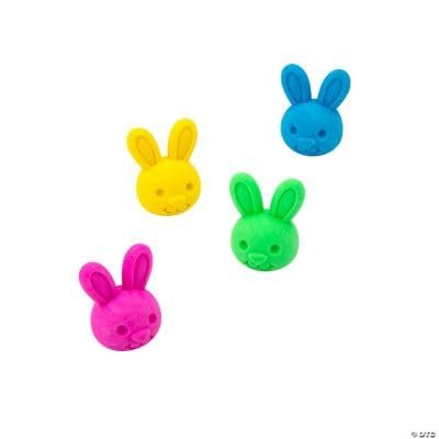 Fun Express Mini 3D Easter Bunny Erasers, Bulk 144 Pieces