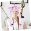 ANDRESLAD Funny Plush Hat Moving Ears Cute Cap for Cosplay and Holiday Parties Soft Plush Material for All Ages Lightweight and Portable view 4