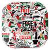 100PCS Colorful Free Palestine Stickers Freedom Waterproof Palestine Stickers Vinyl Decals Stickers for Teens Water Bottle Computer Bumper Pad Phone view 1