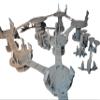 Elven Platforms: Space Elf Wargaming Terrain Set view 1