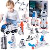 Wbzle Large Space Exploration Astronaut Kids Toy, Rocket & Shuttle with Light/Sound & Spray Effects, Outer Space Playset Series view 1