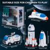 Wbzle Large Space Exploration Astronaut Kids Toy, Rocket & Shuttle with Light/Sound & Spray Effects, Outer Space Playset Series view 4
