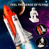 Wbzle Space Toys for Kids, Space Capsule Toys Set with Light and Sound, Space Shuttle Rocket Toy for Kids 3-5, Stem Toy with Aircraft, Space Rover, Astronauts, Satellites, Signal Receiver view 3