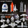 Wbzle Space Toys for Kids, Space Capsule Toys Set with Light and Sound, Space Shuttle Rocket Toy for Kids 3-5, Stem Toy with Aircraft, Space Rover, Astronauts, Satellites, Signal Receiver view 4