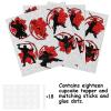 18pcs Black Silhouette Glitter Ninja Dessert Cupcake Topper Warrior Kendo Fitness Sports Theme Decor Supplies Men Boys Happy Birthday Anniversary Party Decorations view 3