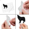 18pcs Black Silhouette Glitter Wolf Dessert Cupcake Topper Wild Animal Theme Decor Supplies Men Boys Happy Birthday Party Decorations view 4