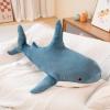31inch Giant Plush Shark Toy Pillow,3D Giant Shark Stuffed Animal,Soft Shark Cushion Pillow Shark Stuffed Toy Throw Pillow for Childrens Pillow Boys and Girls Room Decoration Bedtime Gift (80cm) view 4