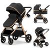 Accombe 2 in 1 Baby Stroller, Convertible Bassinet Pushchair for Infants and Newborns 0-36 Months view 1
