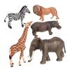 Almencla 5Pcs Jungle Animal Playset for Children for Easter Gift Birthday Party view 1