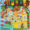 220pcs City Food Accessories Building Block, Friends-People Picnic Toys, Kitchen Restaurant Comida DIY Pieces, Fruit-Pizza-Cheese-Ice Cream-Turkey Parts, Money Bricks for Extra Set view 1