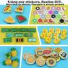 220pcs City Food Accessories Building Block, Friends-People Picnic Toys, Kitchen Restaurant Comida DIY Pieces, Fruit-Pizza-Cheese-Ice Cream-Turkey Parts, Money Bricks for Extra Set view 3